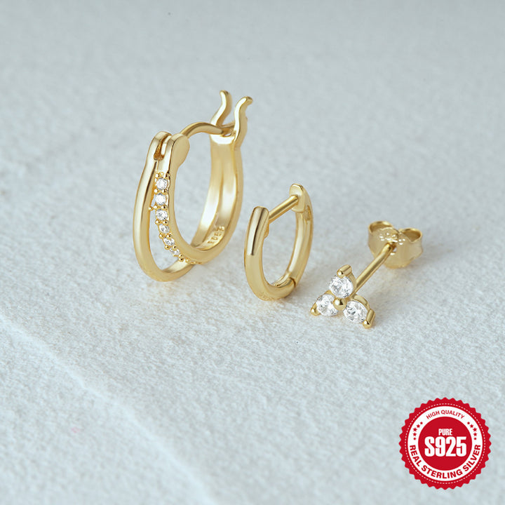 Everyday Elegant Earring Set For Women 3 Pieces