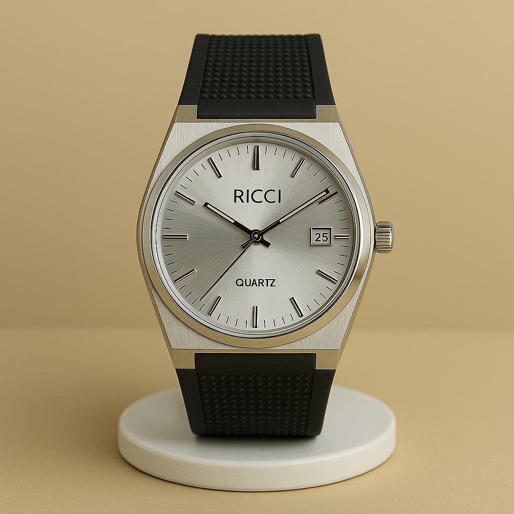RICK Classic Silver Dial Quartz Watch