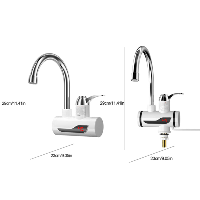 Instant Electric Water Heater Faucet with Digital Temperature Display